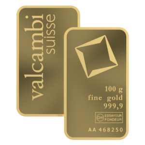 100 Gram Valcambi Minted Gold Bar