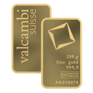 250 Gram Valcambi Minted Gold Bar