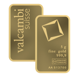 5 Gram Valcambi Minted Gold Bar