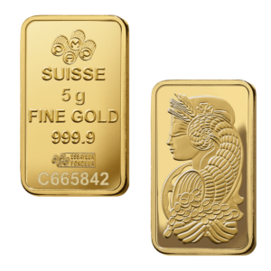 5 Gram PAMP Lady Fortuna Gold Bar