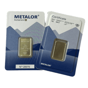 10 Gram Metalor Minted Gold Bar