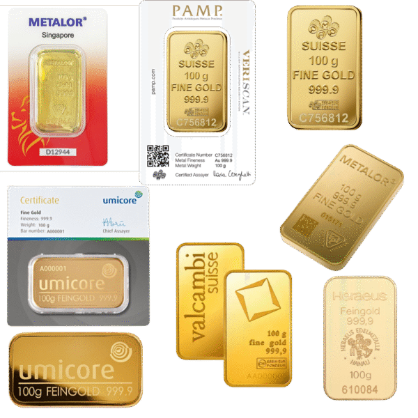 100 Gram Best Value Gold Bar - Brand New
