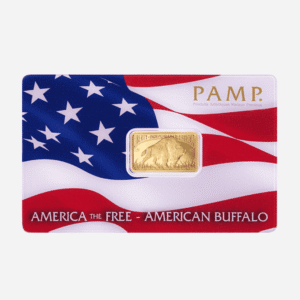 5 Gram PAMP American Buffalo Pure Gold Bar