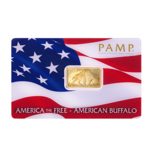 5 Gram PAMP American Buffalo Pure Gold Bar