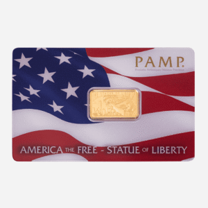 5 Gram PAMP America the Free Pure Gold Bar