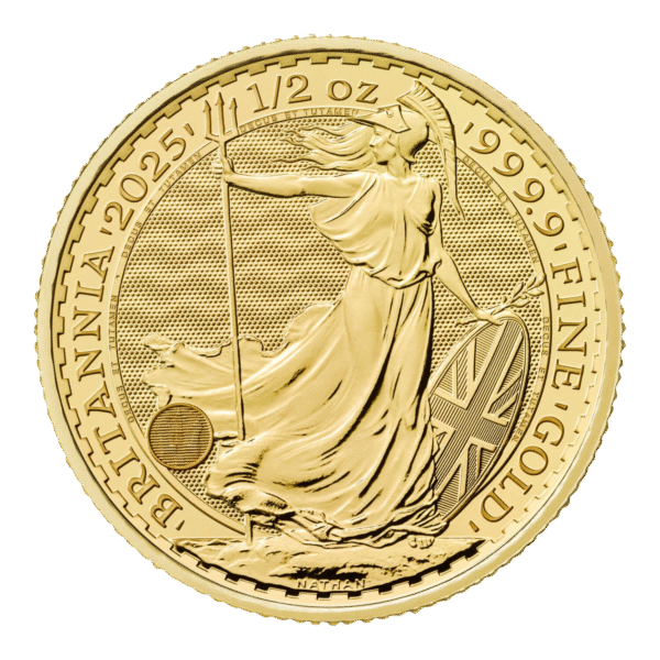 ½ Ounce 2025 Britannia Royal Mint Pure Gold Coin - Image 2