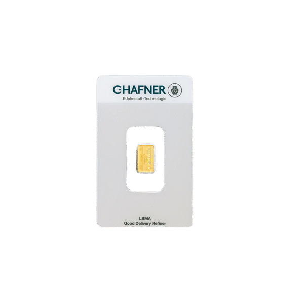 2 Gram C.Hafner Minted Gold Bar - Image 2