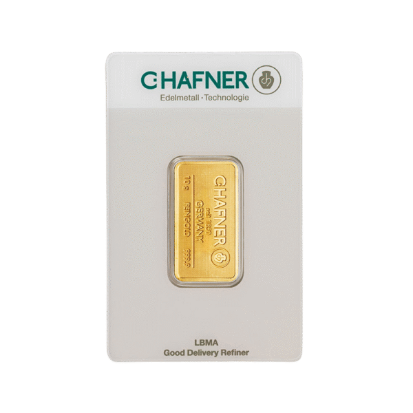 10 Gram C.Hafner Minted Gold Bar - Image 2