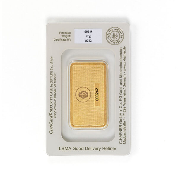 20 Gram C.Hafner Minted Gold Bar - Image 3