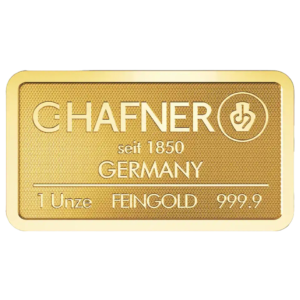1 Ounce C.Hafner Minted Gold Bar