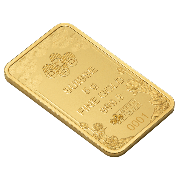 5 Gram PAMP Good Luck Yellow Dragon Pure Gold Bar - Image 4