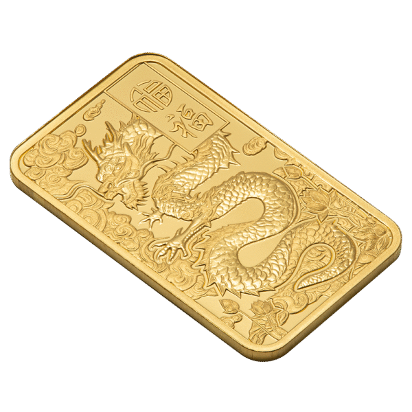 5 Gram PAMP Good Luck Yellow Dragon Pure Gold Bar - Image 3