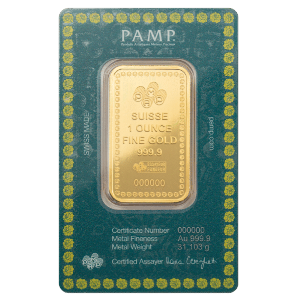 1 Ounce PAMP Diwali Lakshmi & Rangoli Pure Gold Bar 2025 - Image 2