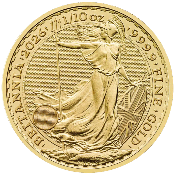⅒ Ounce Britannia 2026 Royal Mint Pure Gold Coin - Image 2
