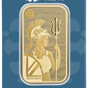 50 Gram Royal Mint Britannia Minted Gold Bar
