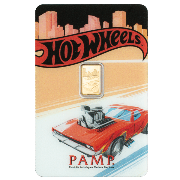 1 Gram PAMP Hot Wheels Race to Win Gold Bar