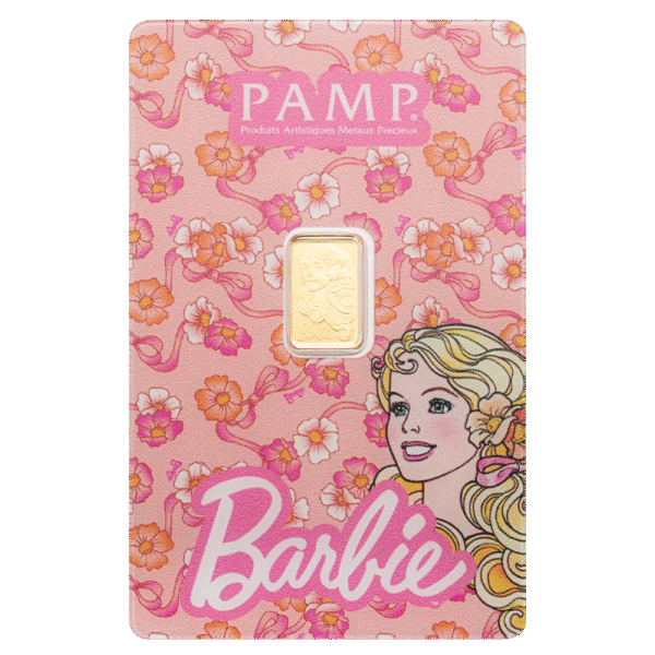 1 Gram PAMP Iconic Barbie Gold Bar