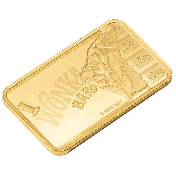 5 Gram PAMP Willy Wonka Chocolate Design Pure Gold Bar 2025 - Image 6