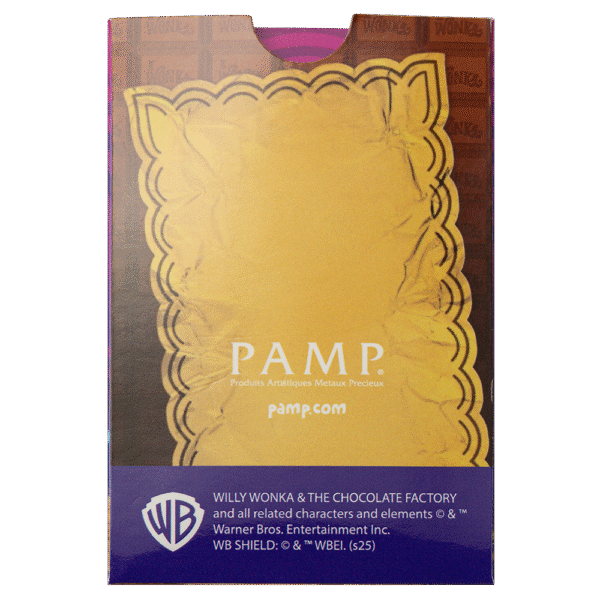 5 Gram PAMP Willy Wonka Chocolate Design Pure Gold Bar 2025 - Image 8