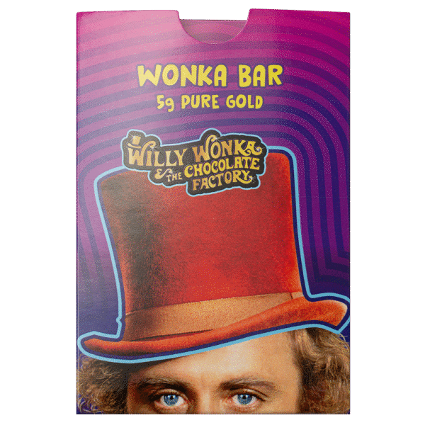 5 Gram PAMP Willy Wonka Chocolate Design Pure Gold Bar 2025 - Image 7