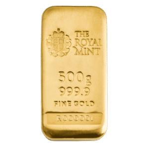 500 Gram Royal Mint Cast Gold Bar