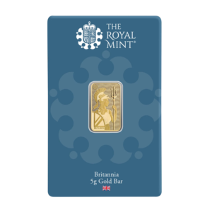 5 Gram Royal Mint Britannia Minted Gold Bar