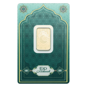 5 Gram PAMP Eid Mubarak Pure Gold Bar