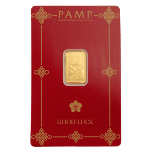 2.5 Gram PAMP Lucky Cat Gold Bar