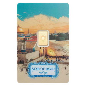 1 Gram PAMP Star of David Gold Bar